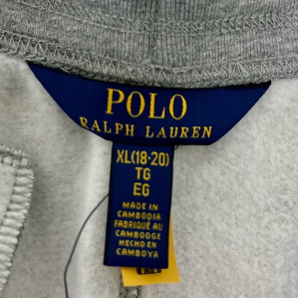Polo Ralph Lauren Boys Grey Fleece Jogger Pants - Picture 7 of 9